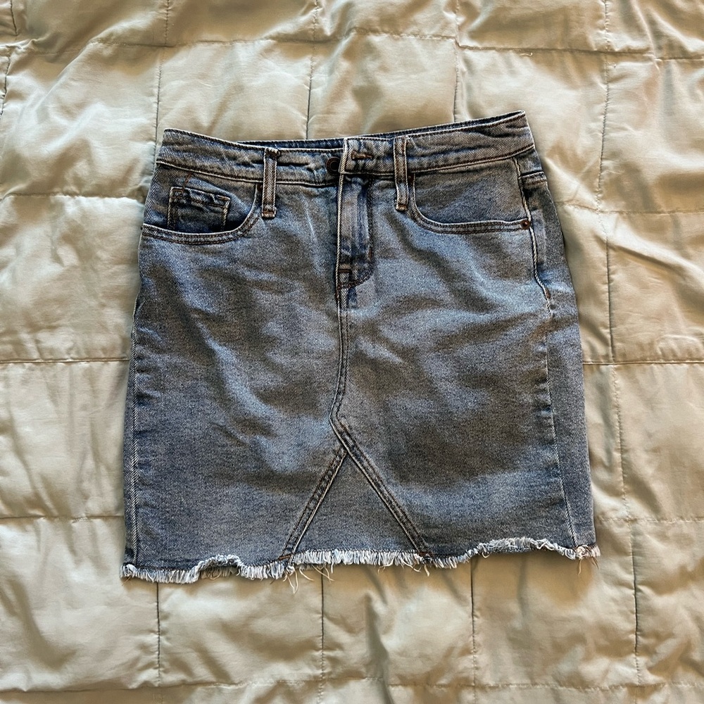 Mossimo High Waisted Denim Jean Mini Skirt